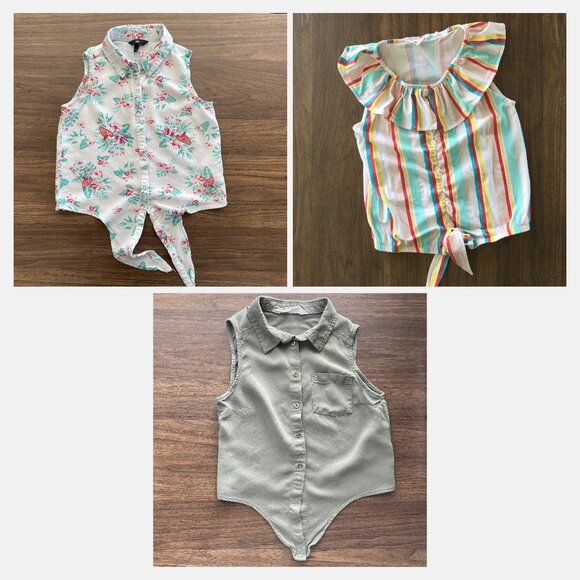 Girls’ Tops Set – Size 8 – Summer Fun Bundle – Trendy & Comfortable - Picture 1 of 6